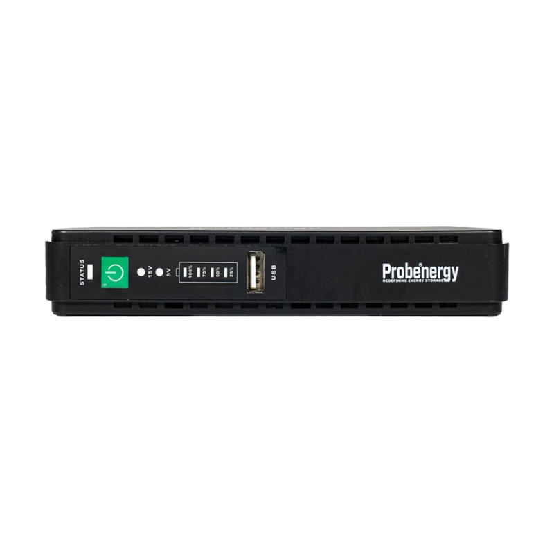 Джерело безперебійного живлення Mini UPS Probenergy DC-30WA 8800mAh 5V/9V/12V/15V, Li-ion 4*2.2Ah, для роутера і медіаконвертера