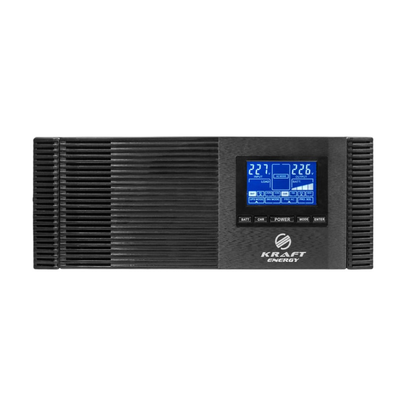 Гібридний інвертор 1200VA/1kW Kraft KRF-AVR1200VA/1КW-12V (MPPT 30А) для підключення сонячних панелей