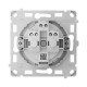 Механізм розетки Ajax OutletCore (basic) vertical [type F] для вбудованої вертикальної розетки Outlet (basic) vertical [type F]
