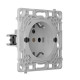 Механізм розетки Ajax OutletCore (basic) vertical [type F] для вбудованої вертикальної розетки Outlet (basic) vertical [type F]