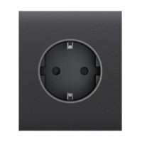 Фронтальна панель Ajax CenterCover (basic) [type F] graphite/графіт для розетки Outlet (type F)