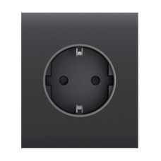 Фронтальна панель Ajax CenterCover (basic) [type F] graphite/графіт для розетки Outlet (type F)