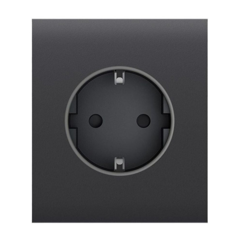 Фронтальна панель Ajax CenterCover (basic) [type F] graphite/графіт для розетки Outlet (type F)