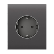Фронтальна панель Ajax CenterCover (basic) [type F] grey/сіра для розетки Outlet (type F)