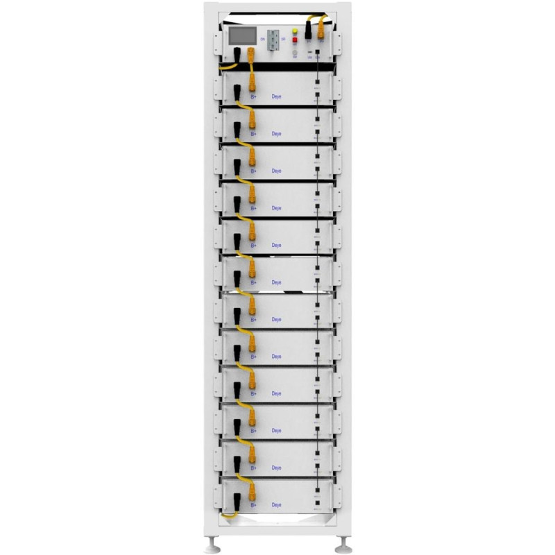 Стійка Deye 3U-HRack-2G для 12 високовольтних батарей та 1 блоку керування