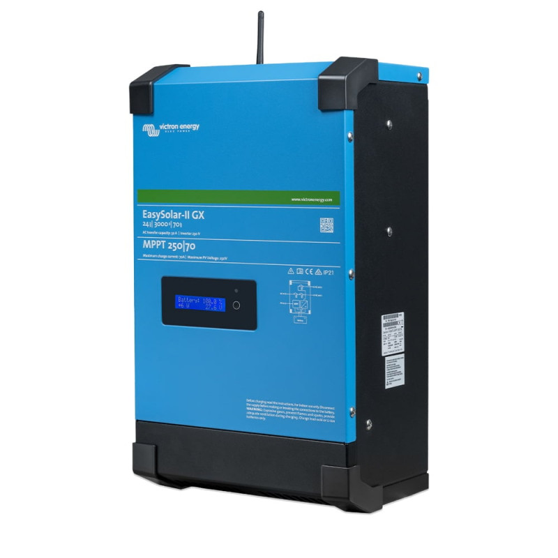 Гібридний однофазний інвертор 3kWA/2.4kW Victron Energy EasySolar-II GX 48/3000/35-32 MPPT 250/70
