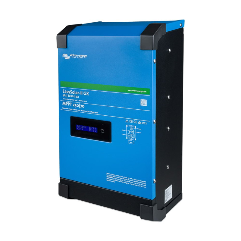 Гібридний однофазний інвертор 3kWA/2.4kW Victron Energy EasySolar-II GX 48/3000/35-32 MPPT 250/70