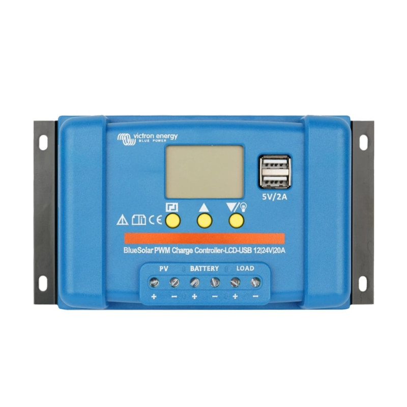 PWM-контролер заряду сонячних панелей Victron Energy BlueSolar PWM-LCD&USB 12/24V-20A