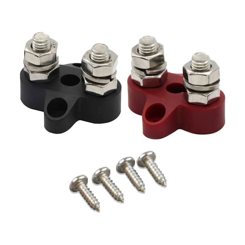 Подвійний набір клем M8 Victron Energy Dual Terminal Stud M8-linked set (1 red / 1 black)
