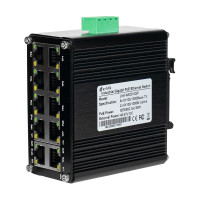 PoE-комутатор 10-портовий E-LINK LNK-IMC010GP з 8 портами PoE