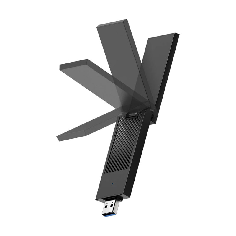 Адаптер WiFi 6E Cudy WU5400 тридіапазонний з USB 3.0 AX5400