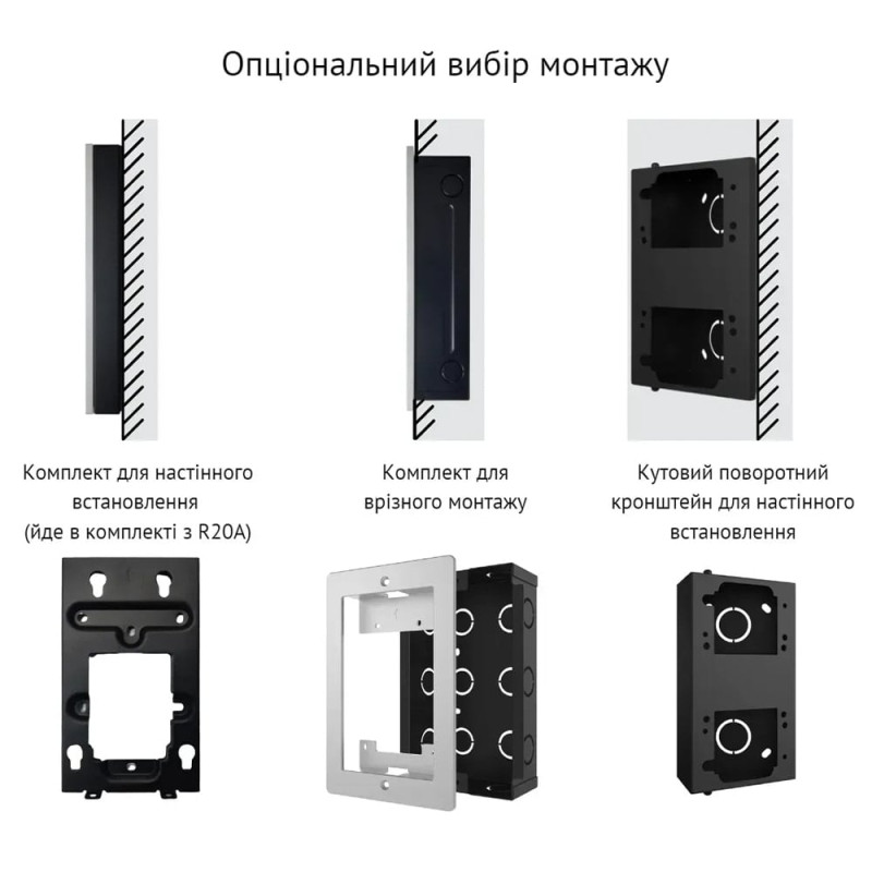IP-відеопанель 2Mp Akuvox R20A-2 SIP зі зчитувачем EM-Marine / Mifare / NFC, 2-дротове підключення
