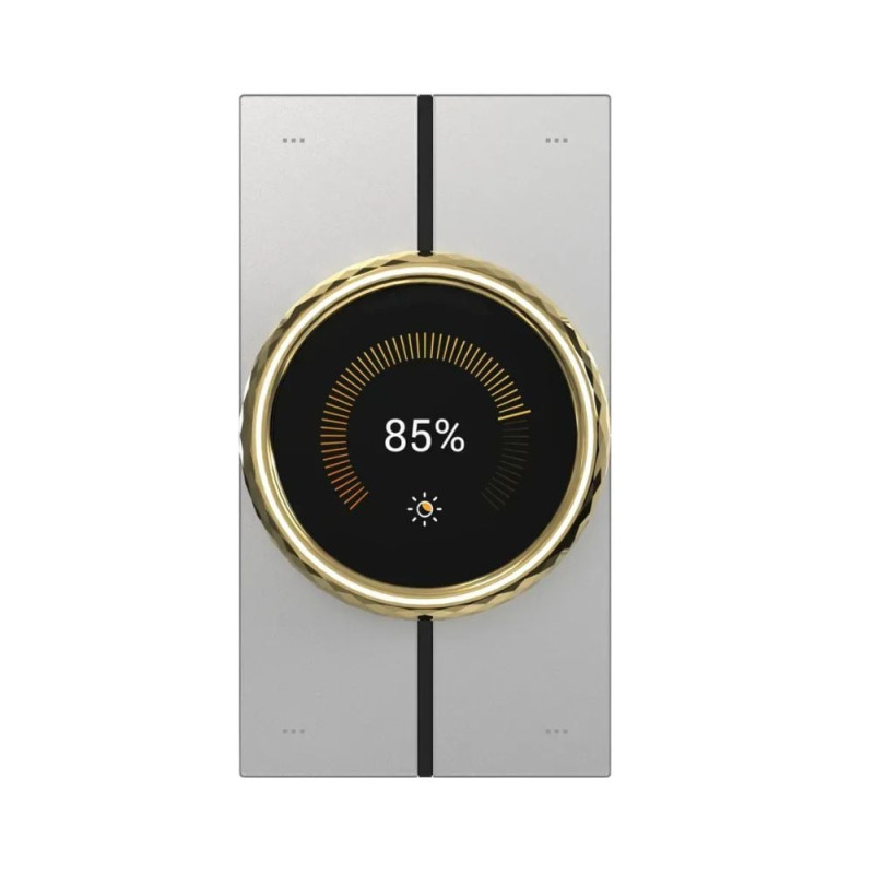 Центральна панель керування розумним будинком 2.1" Akubela HyPanel LUX RT61-PoE-EU Gold з PoE