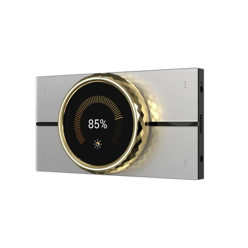 Центральна панель керування розумним будинком 2.1" Akubela HyPanel LUX RT61-PoE-EU Gold з PoE