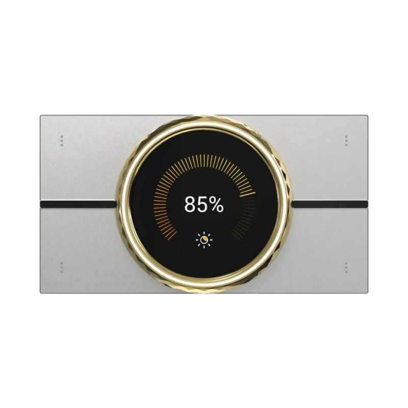 Центральна панель керування розумним будинком 2.1" Akubela HyPanel LUX RT61-PoE-EU Gold з PoE