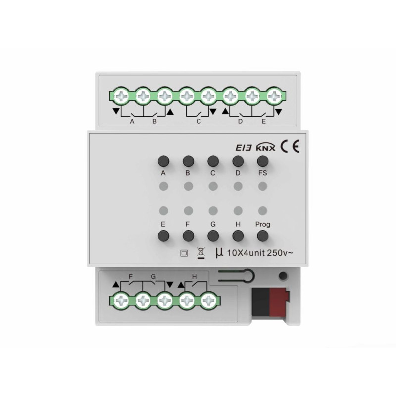 Модуль керування шторами на 4 канали, KNX Akubela KXAC-B1C4