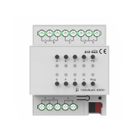 Модуль перемикачів на 8 каналів, 10A, KNX Akubela KXAC-B1R8A10