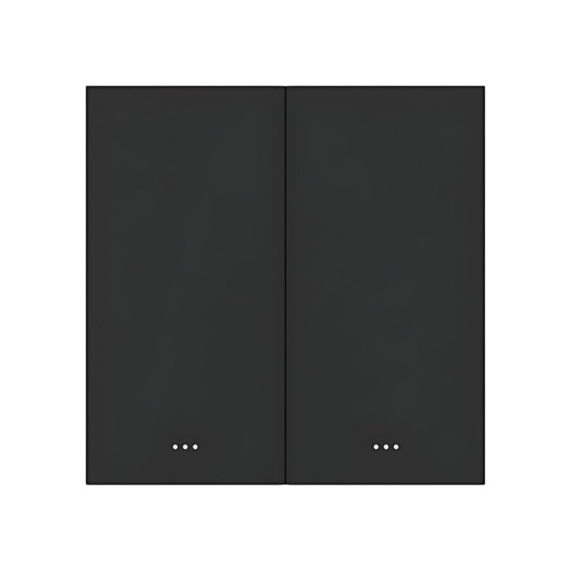 Розумний вимикач світла на 2 канали ZigBee Akubela SM-2G Black