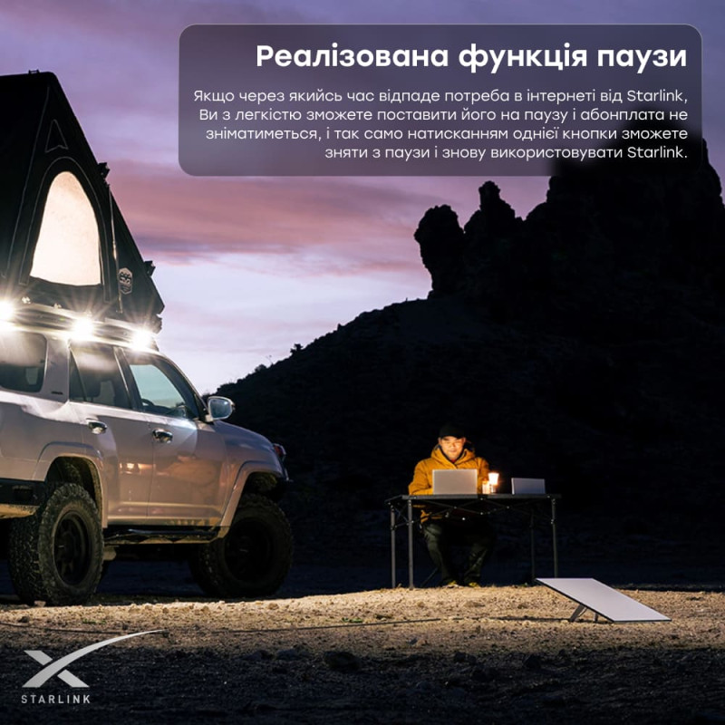 Супутникова система Starlink Gen3 REV4 з тарифом без прив'язки до місця, з акаунтом, з сумкою для транспортування