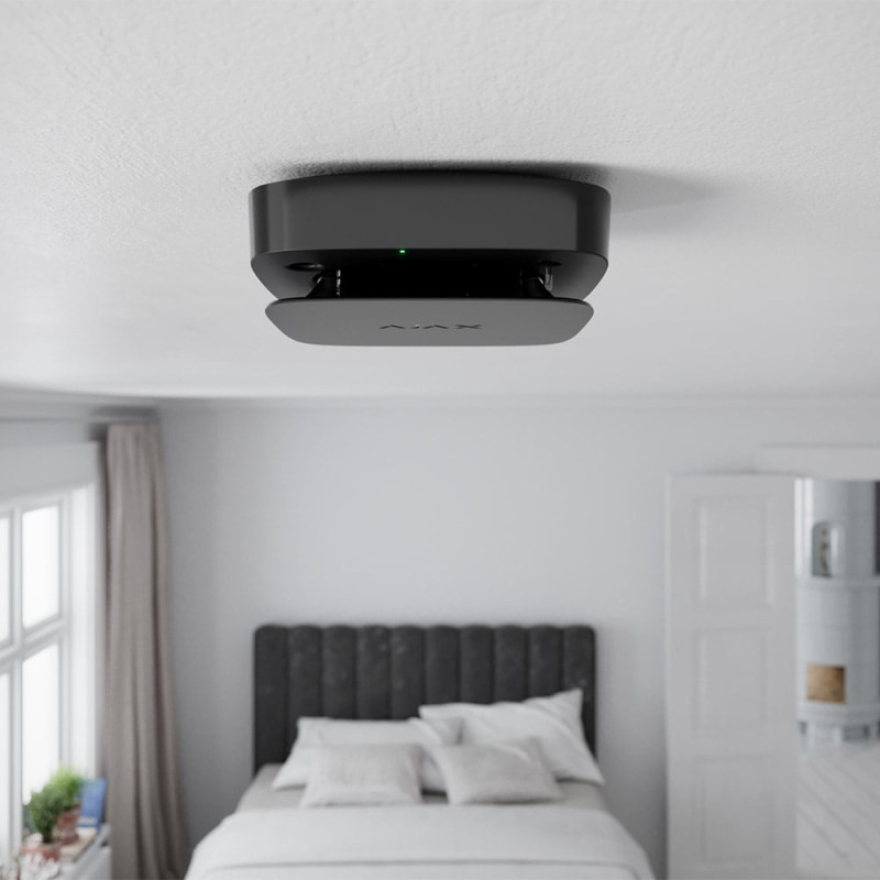 Датчик тепла та чадного газу Ajax FireProtect 2 SB (Heat/CO) Black з незмінними батареями