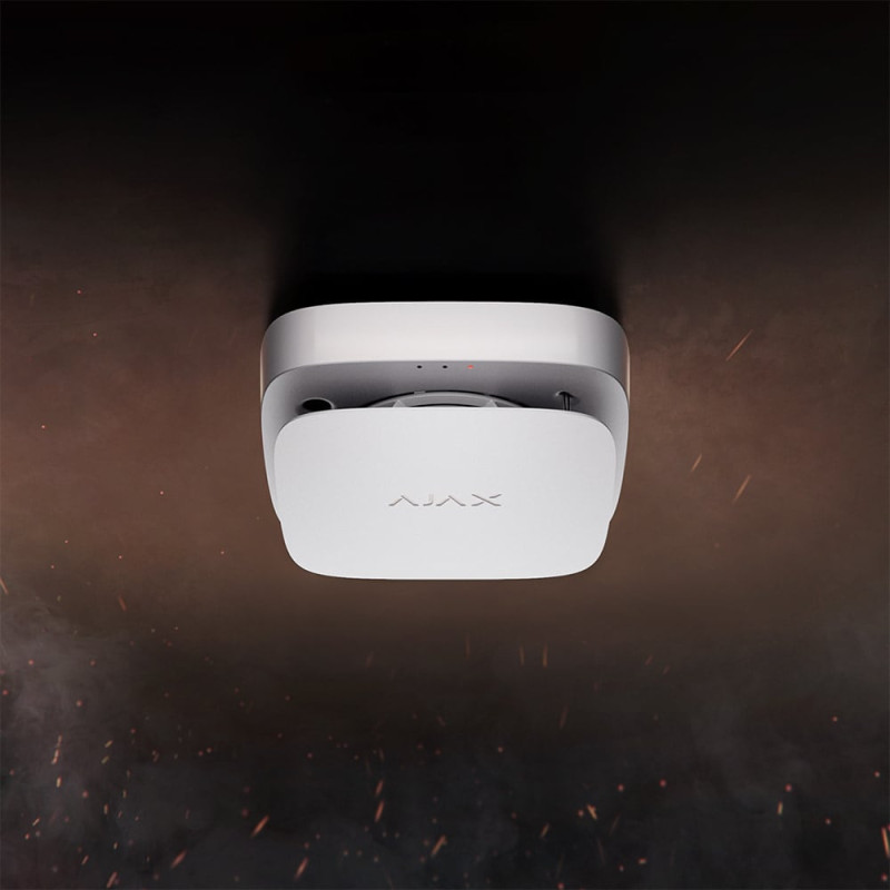 Датчик тепла Ajax FireProtect 2 SB (Heat) White з незмінними батареями