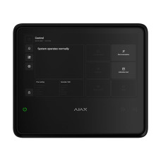 Бездротовий ППКП Ajax EN54 Fire Hub Jeweller Black з Wi-Fi, 2G/4G, Ethernet, підтримкою до 200 пристроїв та 40 пожежних зон