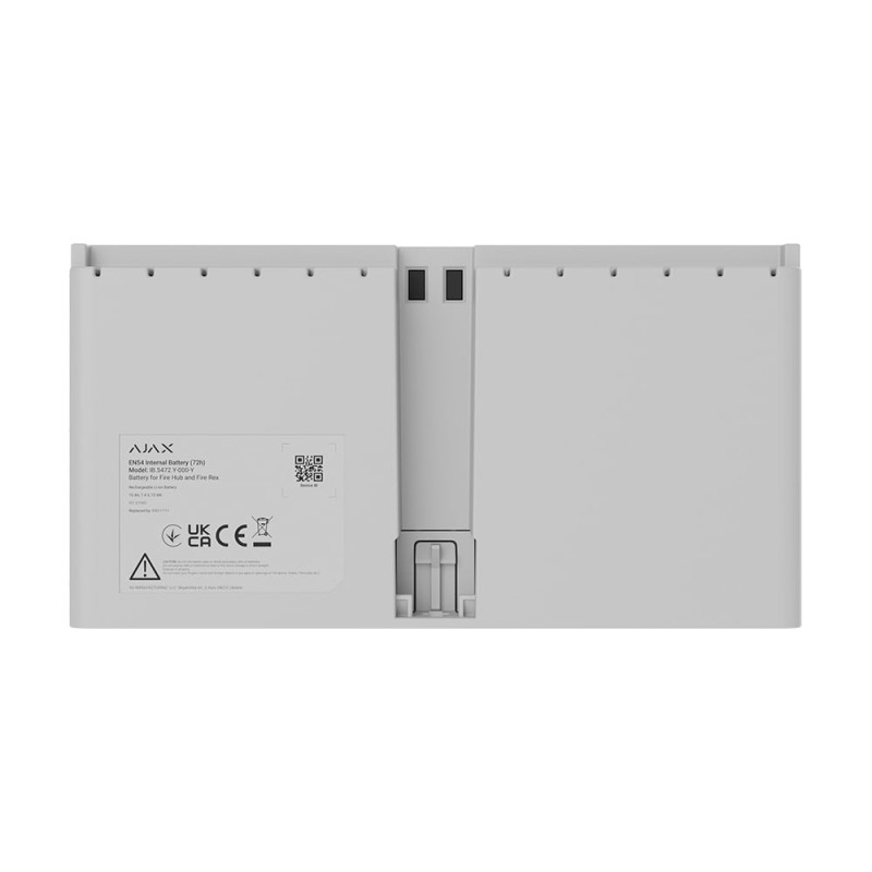 Перезарядна Li-ion батарея Ajax EN54 Internal Battery (72h) White для EN54 Fire Hub Jeweller / EN54 Fire ReX Jeweller