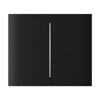 Кнопка Ajax CenterButton (2-gang) vertical black/чорна для Ajax LightSwitch vertical