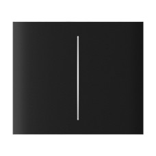 Кнопка Ajax CenterButton (2-gang) vertical black/чорна для Ajax LightSwitch vertical