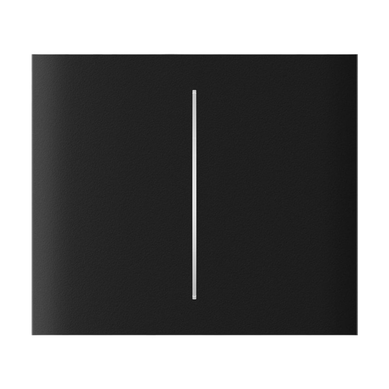 Кнопка Ajax CenterButton (2-gang) vertical black/чорна для Ajax LightSwitch vertical