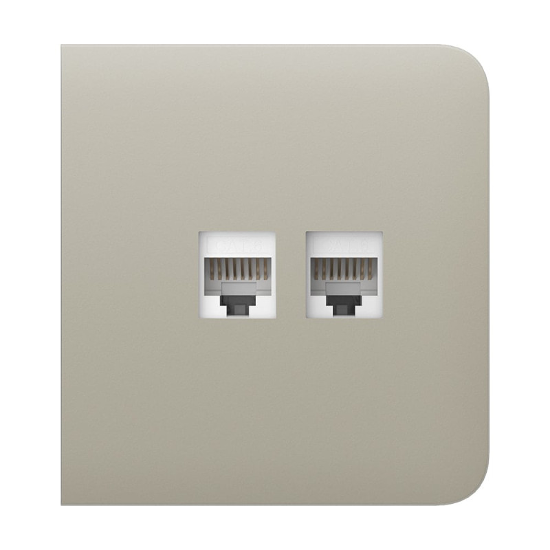 Фронтальна панель Ajax SideCover (LAN) ivory/слонова кістка для інтернет-розетки Outlet (LAN)