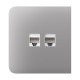 Фронтальна панель Ajax SideCover (LAN) fog/димна для інтернет-розетки Outlet (LAN)