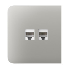 Фронтальна панель Ajax SideCover (LAN) oyster/устрична для інтернет-розетки Outlet (LAN)