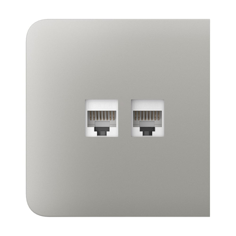 Фронтальна панель Ajax SideCover (LAN) oyster/устрична для інтернет-розетки Outlet (LAN)