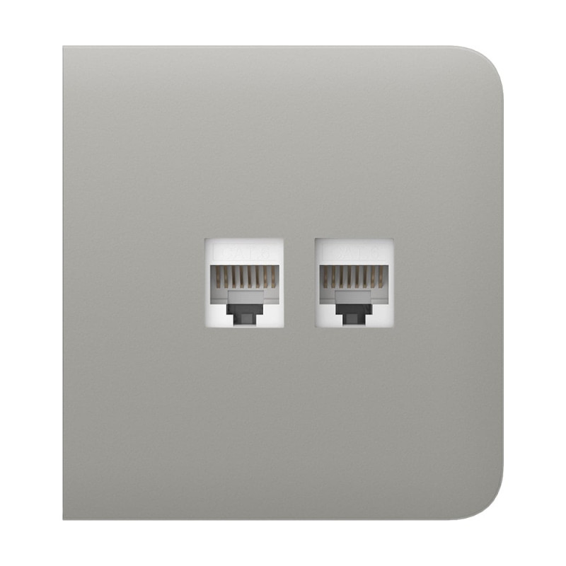 Фронтальна панель Ajax SideCover (LAN) oyster/устрична для інтернет-розетки Outlet (LAN)