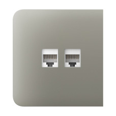 Фронтальна панель Ajax SideCover (LAN) olive/оливкова для інтернет-розетки Outlet (LAN)