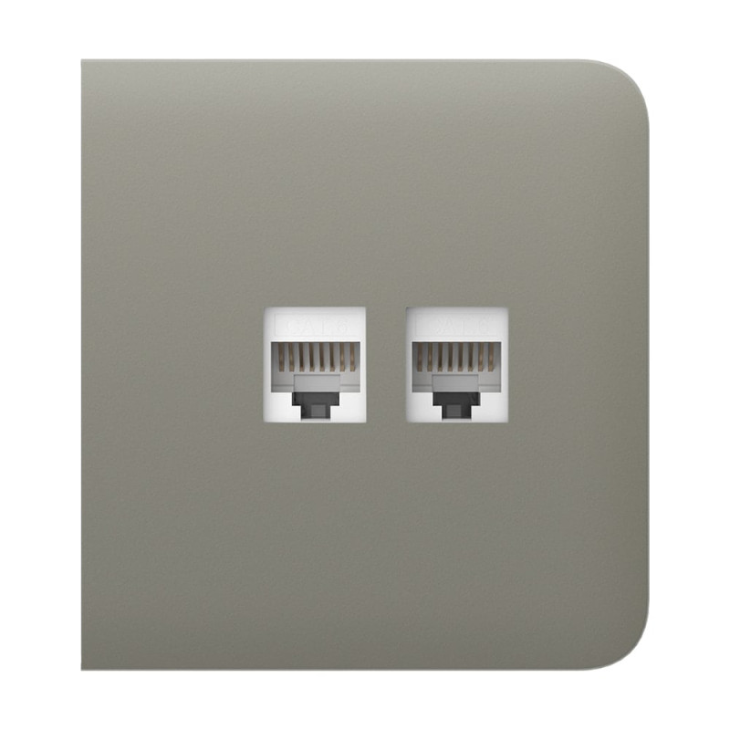Фронтальна панель Ajax SideCover (LAN) olive/оливкова для інтернет-розетки Outlet (LAN)