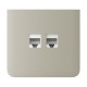 Фронтальна панель Ajax SideCover (LAN) vertical ivory/слонова кістка для інтернет-розетки Outlet (LAN)