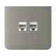 Фронтальна панель Ajax SideCover (LAN) vertical olive/оливкова для інтернет-розетки Outlet (LAN)