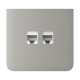 Фронтальна панель Ajax SideCover (LAN) vertical oyster/устрична для інтернет-розетки Outlet (LAN)
