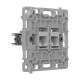 Механізм розетки Ajax OutletCore (LAN) vertical White для інтернет-розетки Outlet (LAN)
