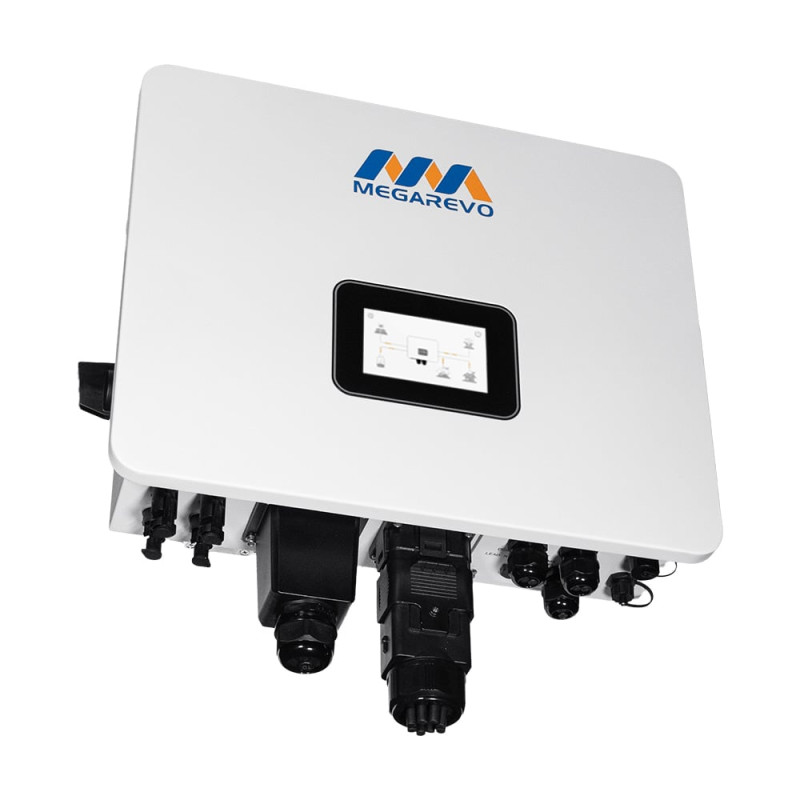 Гібридний однофазний інвертор для сонячних панелей 6kW Megarevo R6KL1DA-G2S 2 MPPT WiFi