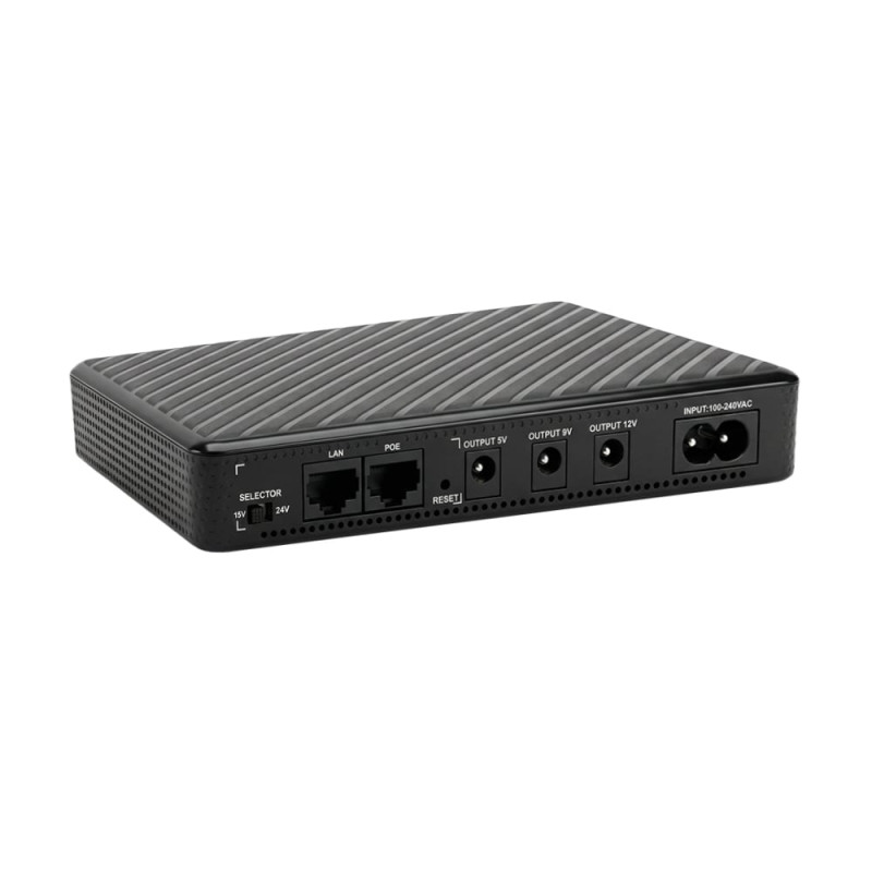 Джерело безперебійного живлення Mini UPS SKE POE-432N 8800mAh 5V/9V/12V/15V/24V/PoE, Li-ion 4*2.2Ah, для роутера та оптичного терміналу