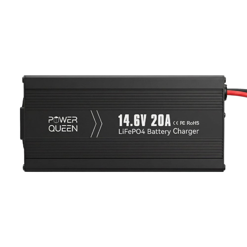 Зарядний пристрій для акумуляторних батарей LiFePO4 14.6V/20A Power Queen P12V20A-BCHA-X