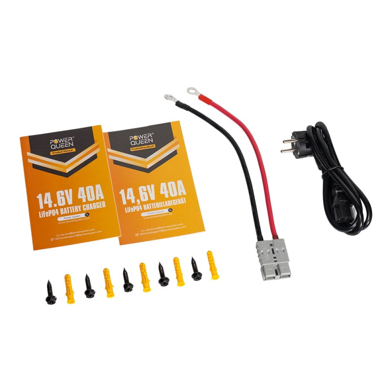 Зарядний пристрій для акумуляторних батарей LiFePO4 14.6V/40A Power Queen P12V40A-BCHA-Y