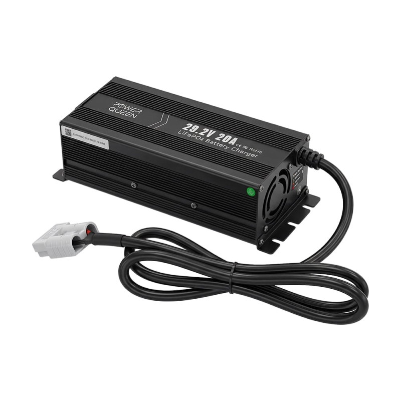 Зарядний пристрій для акумуляторних батарей LiFePO4 29.2V/20A Power Queen P24V20A-BCHA-MINI-X