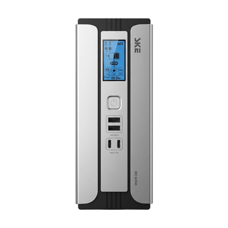 Джерело безперебійного живлення Mini UPS SKE SIRIUS 45W 30000mAh 5V/9V/12V/24V/PoE, LiFePO4 2*15Ah, для роутера та оптичного терміналу