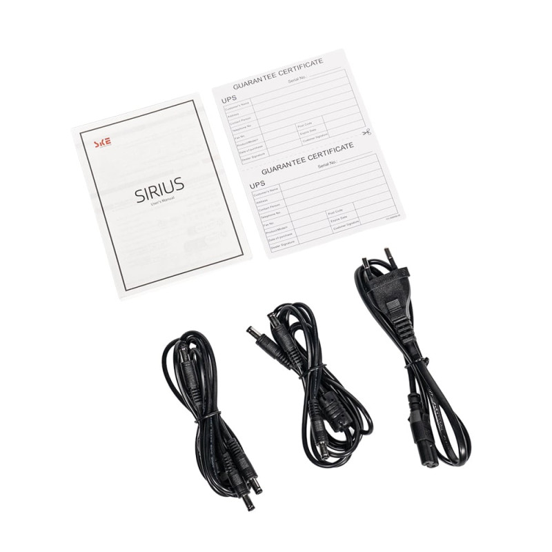 Джерело безперебійного живлення Mini UPS SKE SIRIUS 45W 30000mAh 5V/9V/12V/24V/PoE, LiFePO4 2*15Ah, для роутера та оптичного терміналу