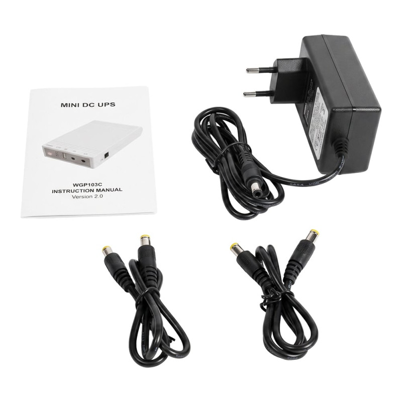 Джерело безперебійного живлення Mini UPS WGP UPS103C 20000mAh 5V/12V/12V, Li-ion 4*5Ah, для роутера та оптичного терміналу