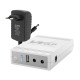 Комплект Mini UPS з блоком живлення: джерело безперебійного живлення Mini UPS WGP UPS103C 16000mAh 5V/12V/12V, Li-ion 4*4Ah, для роутера і оптичного термінала та блок живлення SPF-1202B 12V/2A (24W)